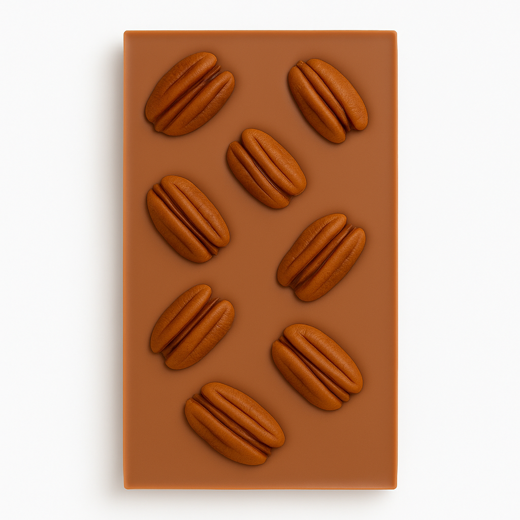 Barra de chocolate con leche 28% cacao con nueces tostadas, 85 g