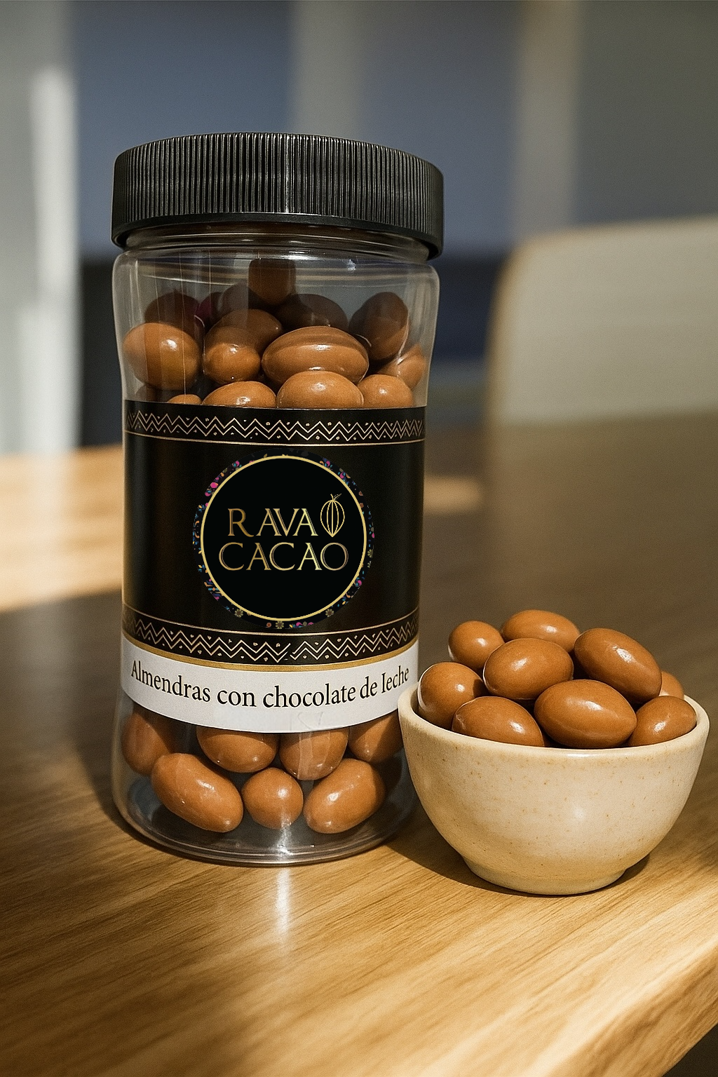 Almendras con chocolate de leche, 200 g