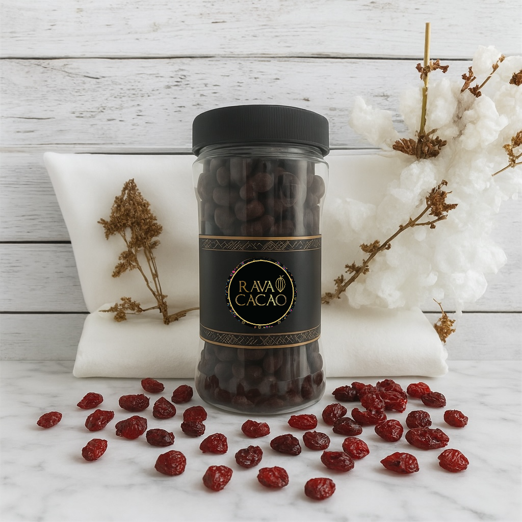 Arándanos con chocolate semiamargo, 200 g