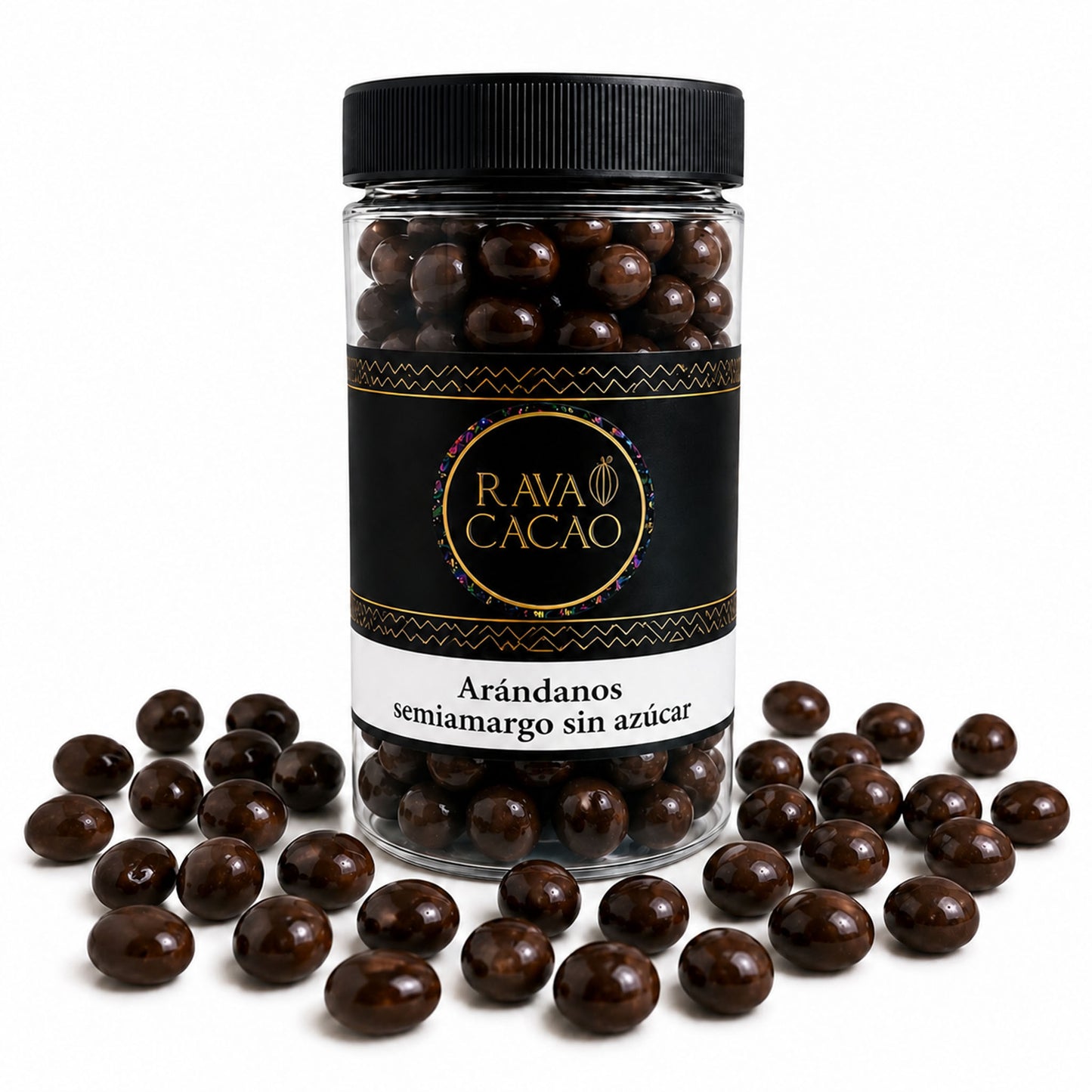 Arándanos con chocolate semiamargo sin azúcar, 200 g